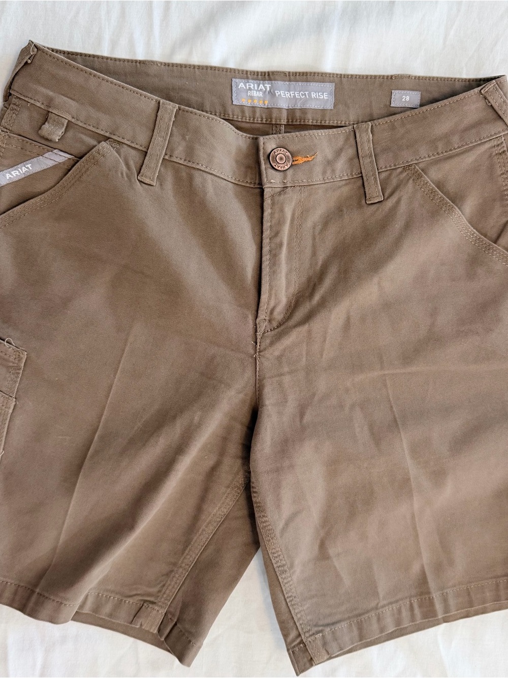 Ariat Rebar Men's Perfect Rise Brown Shorts